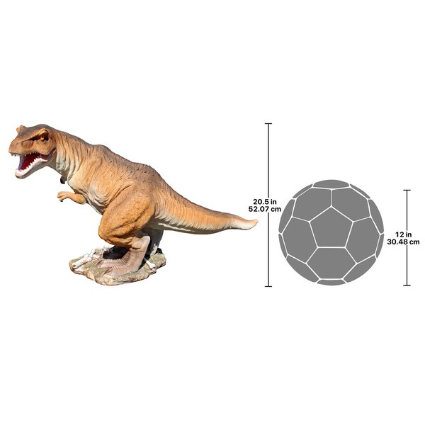 Design Toscano Scaled Jurassic T-Rex Raptor Dinosaur Statue 